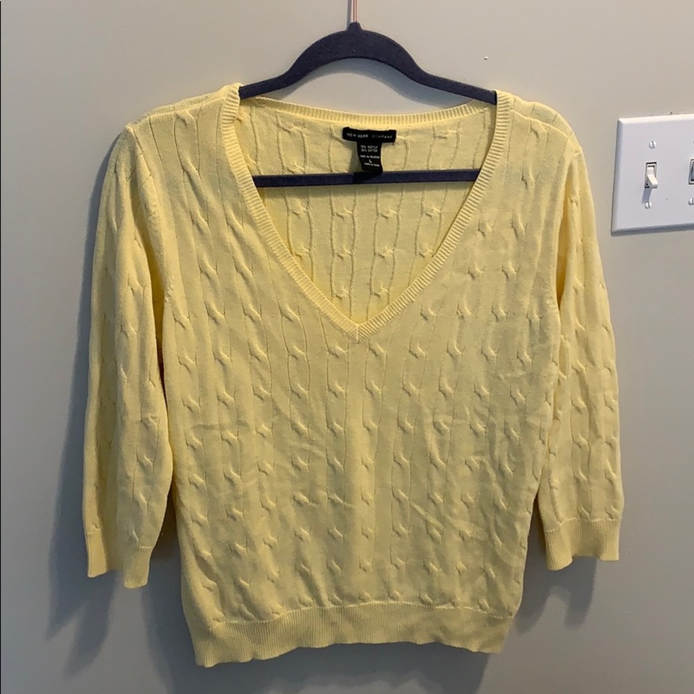 New York and Company 3/4 length sweater
